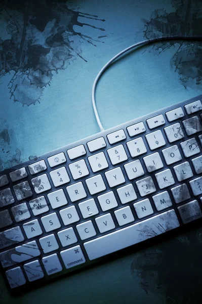 Špinavé klávesnice — Stock fotografie