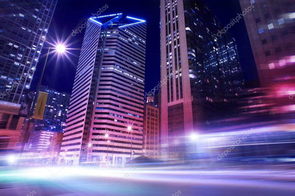 Chicago in Motion Stock Photo by 20388123