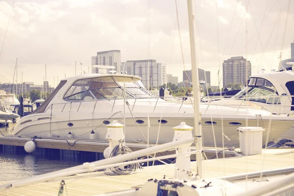 Yacht a Chicago — Foto Stock