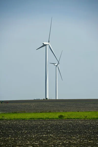 Iowa větrné turbíny — Stock fotografie