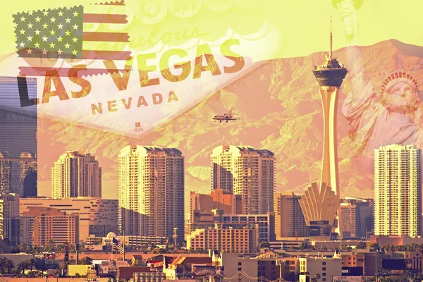 Cartão postal Las Vegas — Fotografia de Stock