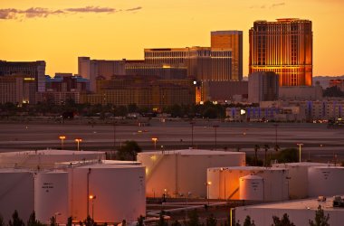 Vegas strip günbatımı
