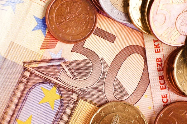Cincuenta euros - Dinero en euros —  Fotos de Stock
