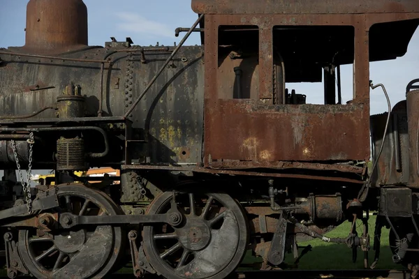 Rusty locomotiva a vapor — Fotografia de Stock