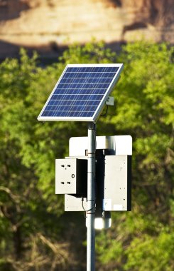 Solar Powered Sign clipart