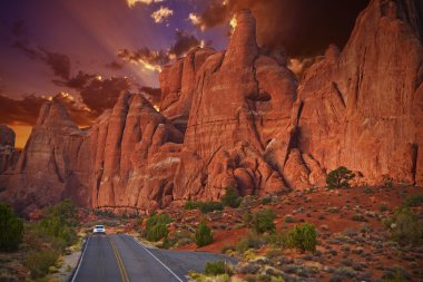 Utah scenic araba yolculuğu