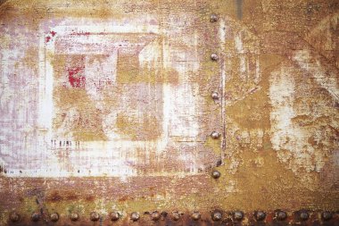 yaşlı paslı metal