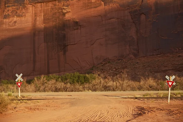 Utah järnväg korsning — Stockfoto