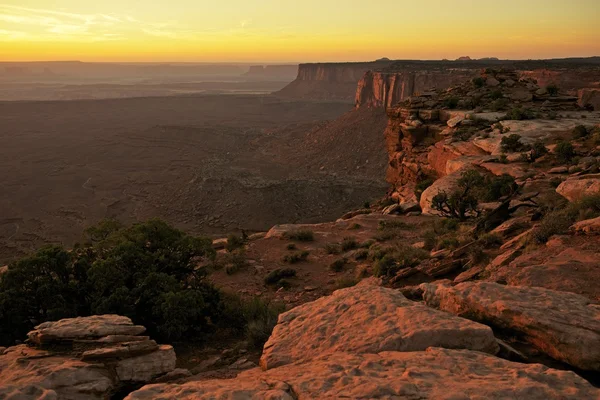 Захід сонця у на Canyonlands — стокове фото