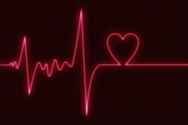 Cardiogram Heart Beat — Stock Photo, Image