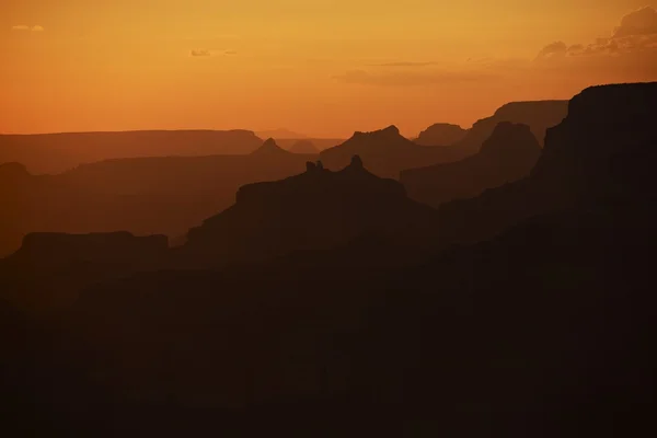 Canyons Silhouette — Stock Photo, Image