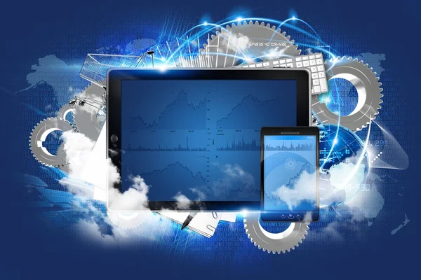 Cloud-Server-Technologie — Stockfoto