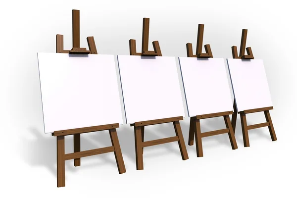 Boş resim easels — Stok fotoğraf