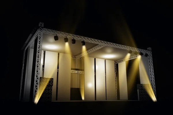 Escenario musical iluminado — Foto de Stock