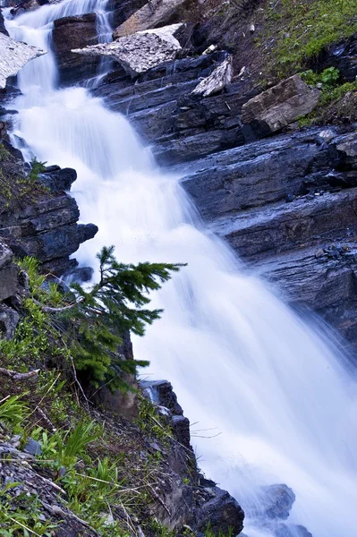 Mountain Waterfall Montana — Stock Photo, Image