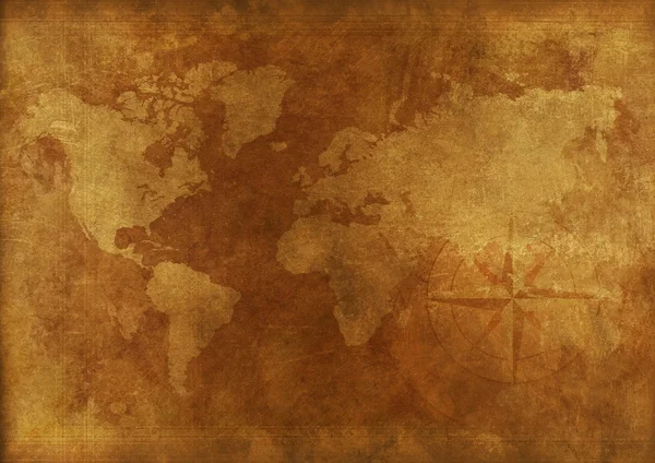 Aged World Map