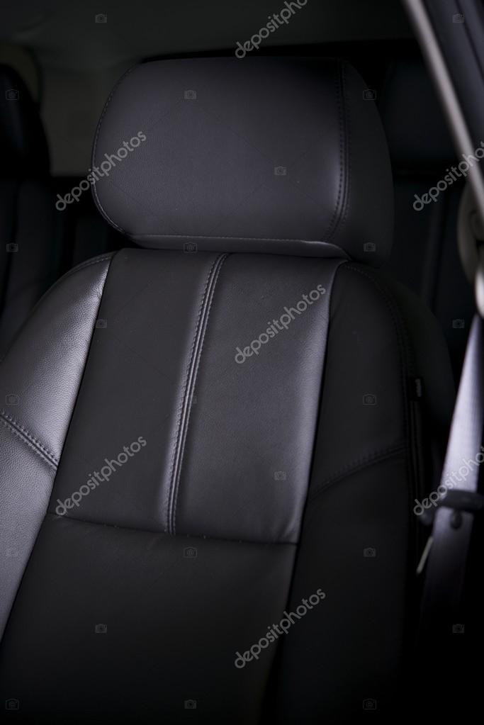 Car Black Leather Seat — Stock Photo © 32369095