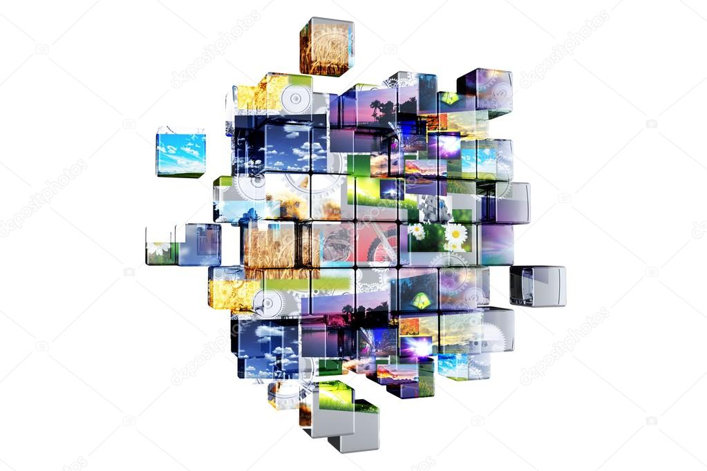 Multimedia Cubes Isolated