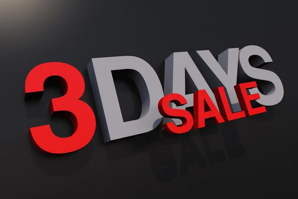 Three Days Sale — Stock Photo, Image