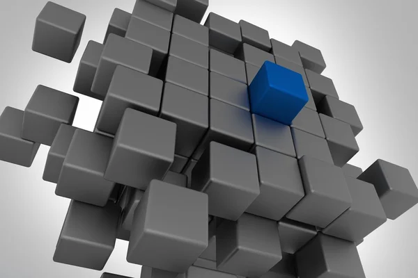 Концепція керівництва кубів — стокове фото
