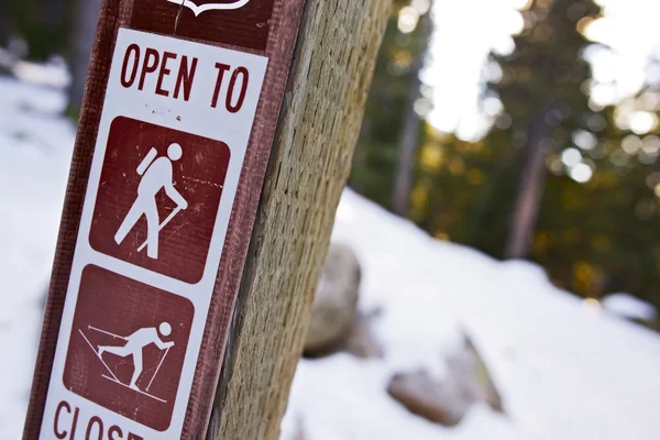 Trail Sign in Colorado — Stock Photo, Image