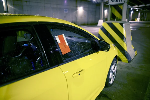 Araba park cezası — Stok fotoğraf