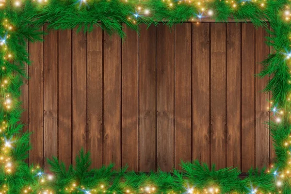 Fondo de Navidad de madera — Foto de Stock