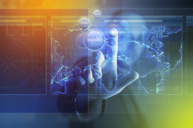 Web sitesi oluşturma sanal ekran