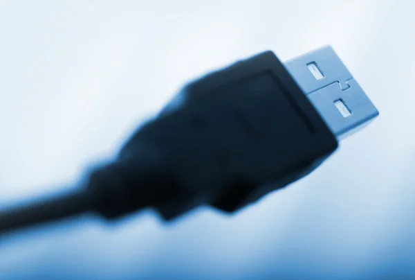 Transferencia de datos de enchufe USB — Foto de Stock
