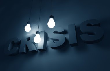 kriz konsept illüstrasyon