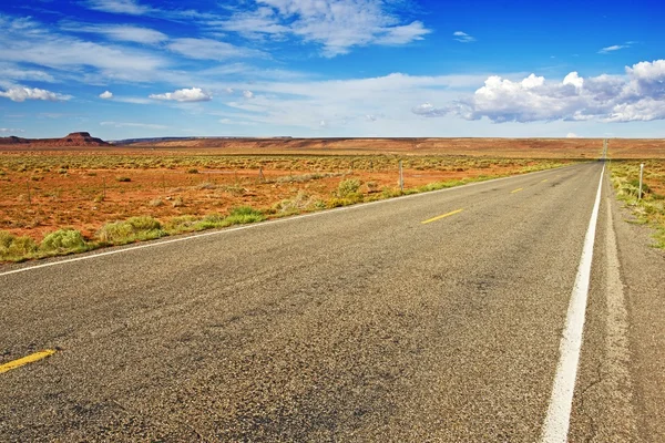 Em linha reta Arizona Highway — Fotografia de Stock