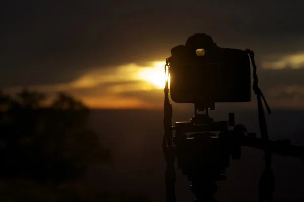 Fotografowania zachodu słońca — Zdjęcie stockowe