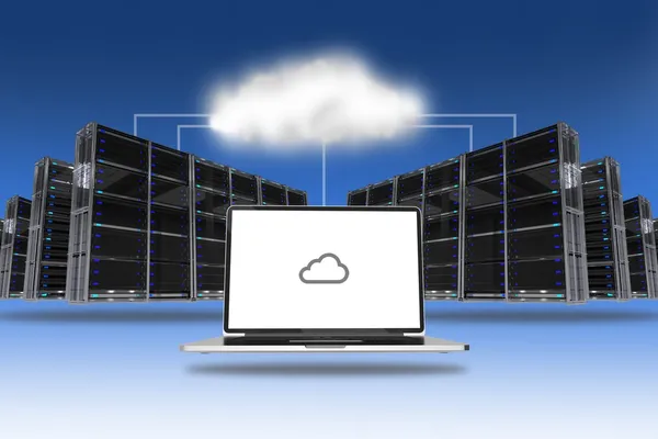 Tecnologia dei server cloud — Foto Stock