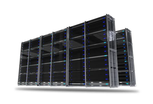 Rack server isolato — Foto Stock