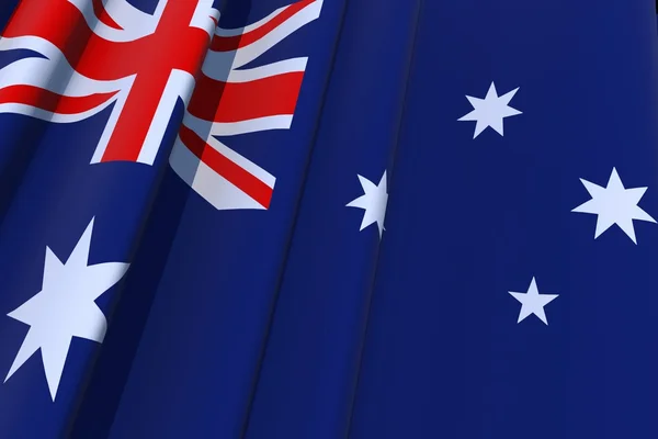 Australische Flagge in 3D — Stockfoto