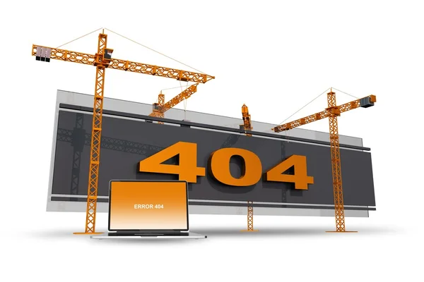 Error 404 Construcción — Foto de Stock