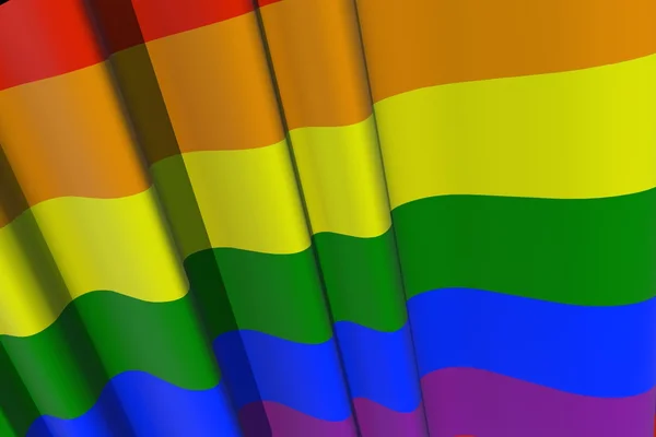 Arco-íris Paz bandeira — Fotografia de Stock