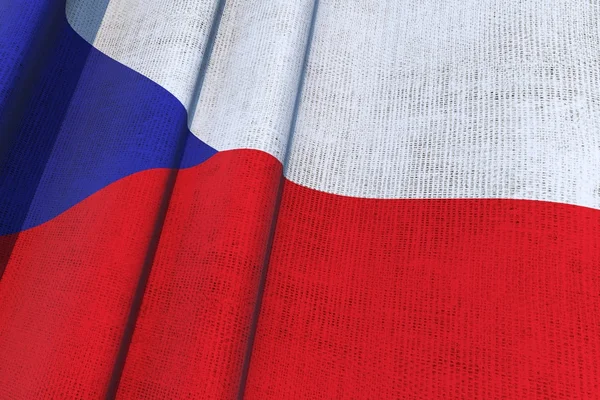Tjeckien flagga — Stockfoto