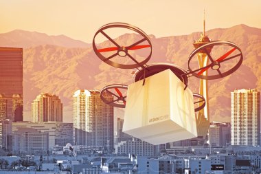Las vegas üzerinde robot