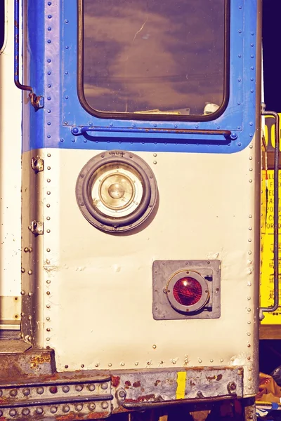 Stad trein close-up — Stockfoto