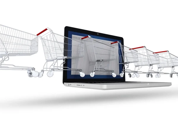 Internet shoppare koncept — Stockfoto
