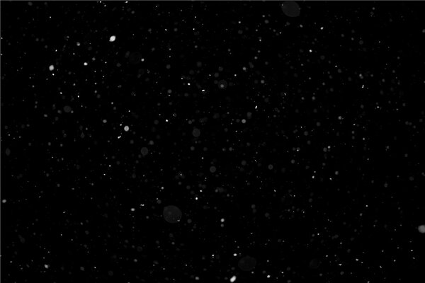 Light Snow on Black