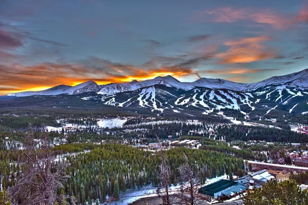 Coucher de soleil à Breckenridge HDR — Photo