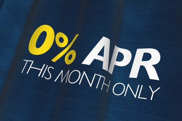 0% apr — 스톡 사진