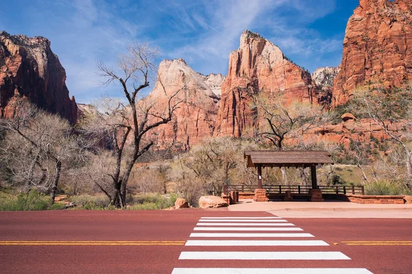 Zion Bus Stop — Stock Photo, Image