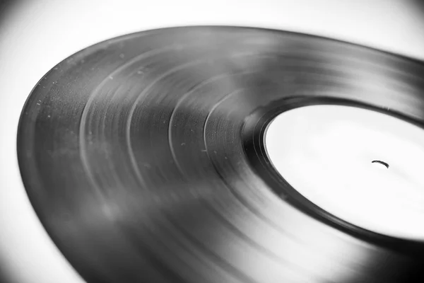 Disco in vinile nero — Foto Stock