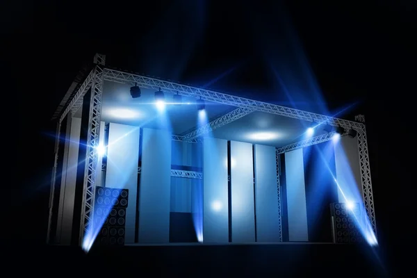Illuminated Stage Isolated — Stock Photo, Image