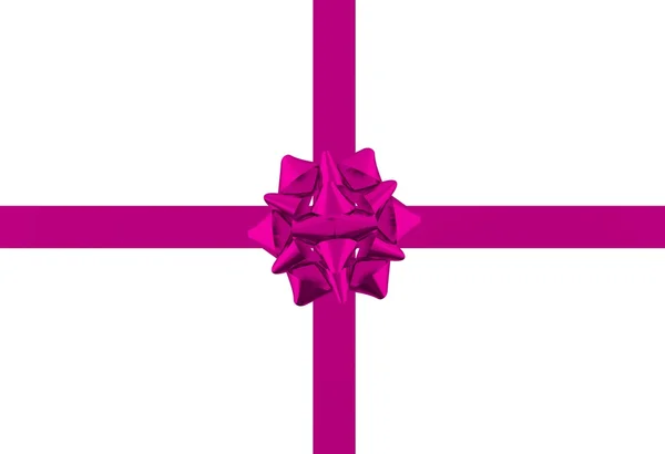 シンプルなピンクの弓 — ストック写真