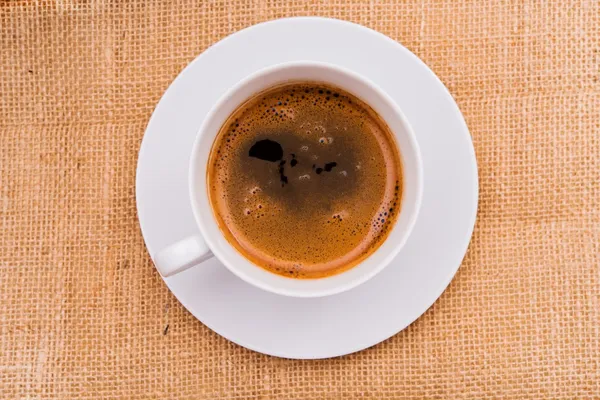Caffè su tela — Foto Stock