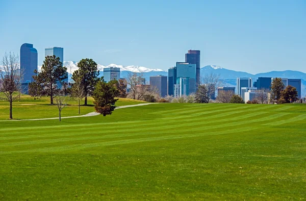 Campos verdes de Denver — Fotografia de Stock